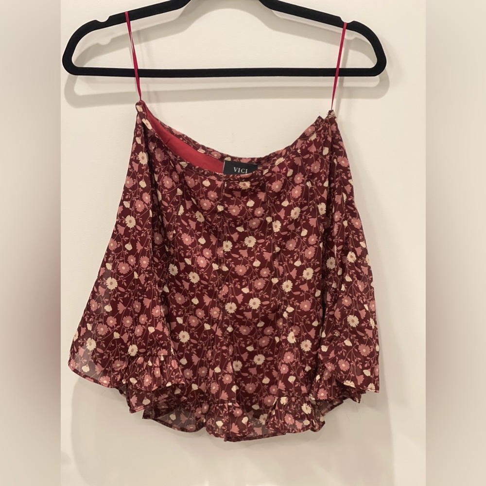 Red floral Vici Dolls skort (top&sandals NOT included)